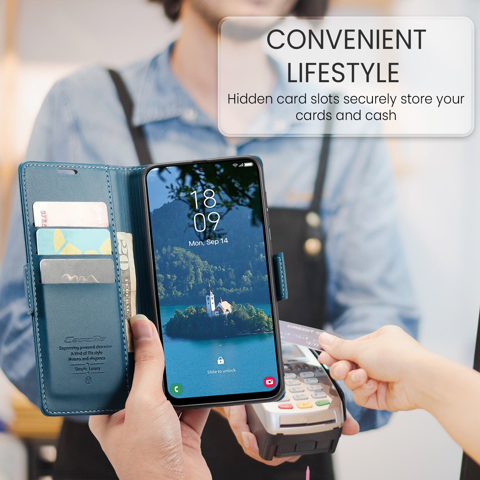 Galaxy A36 5G Pu Wallet Case [Navy]