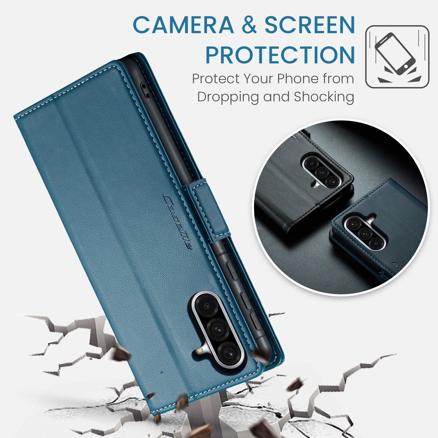 Galaxy A36 5G Pu Wallet Case [Navy]