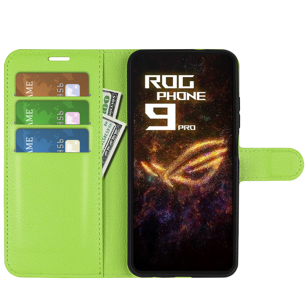 Asus Rog Phone 9 Pro Pu Wallet Case [Green]