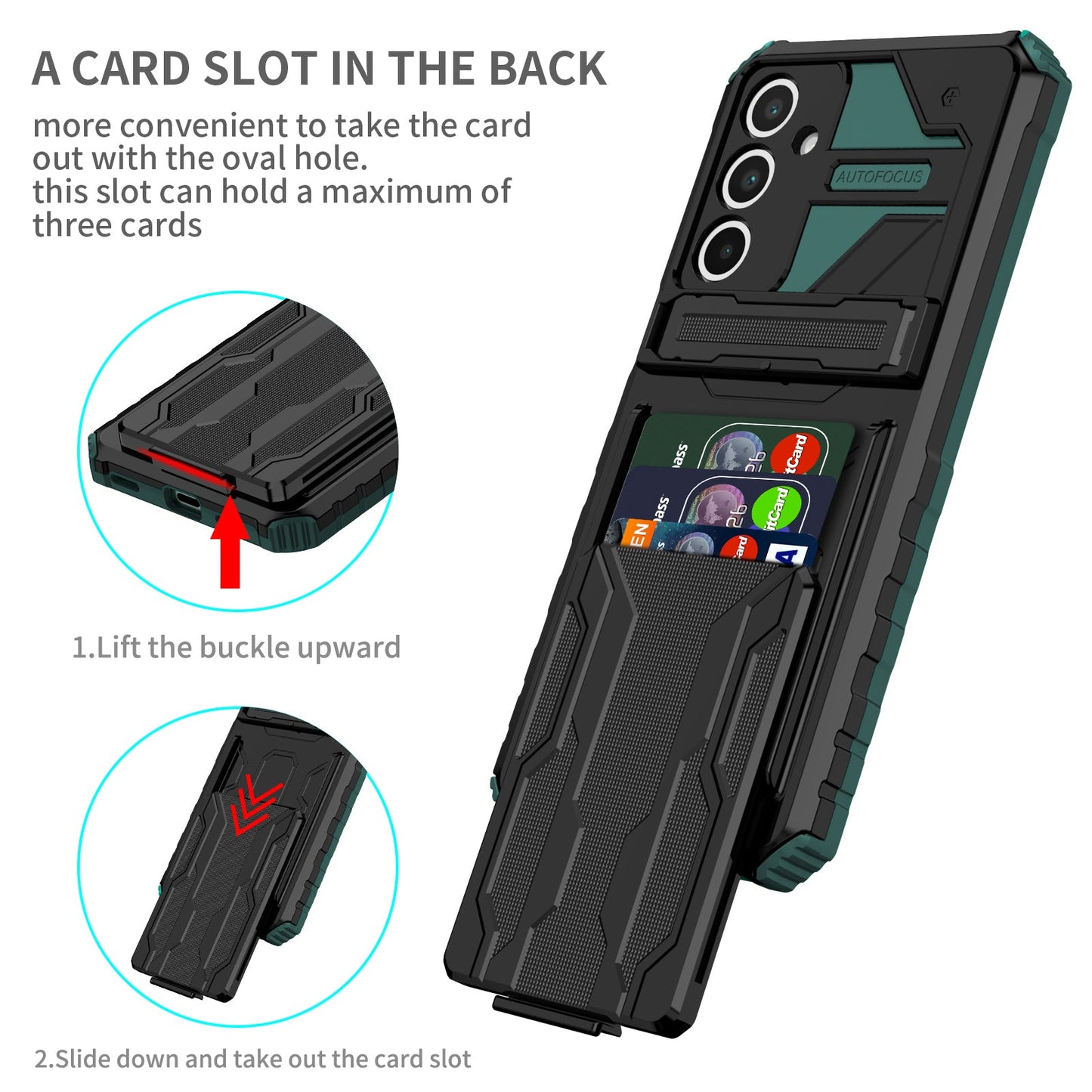 Galaxy A16 5G Kickstand Heavy Duty Case [Teal]