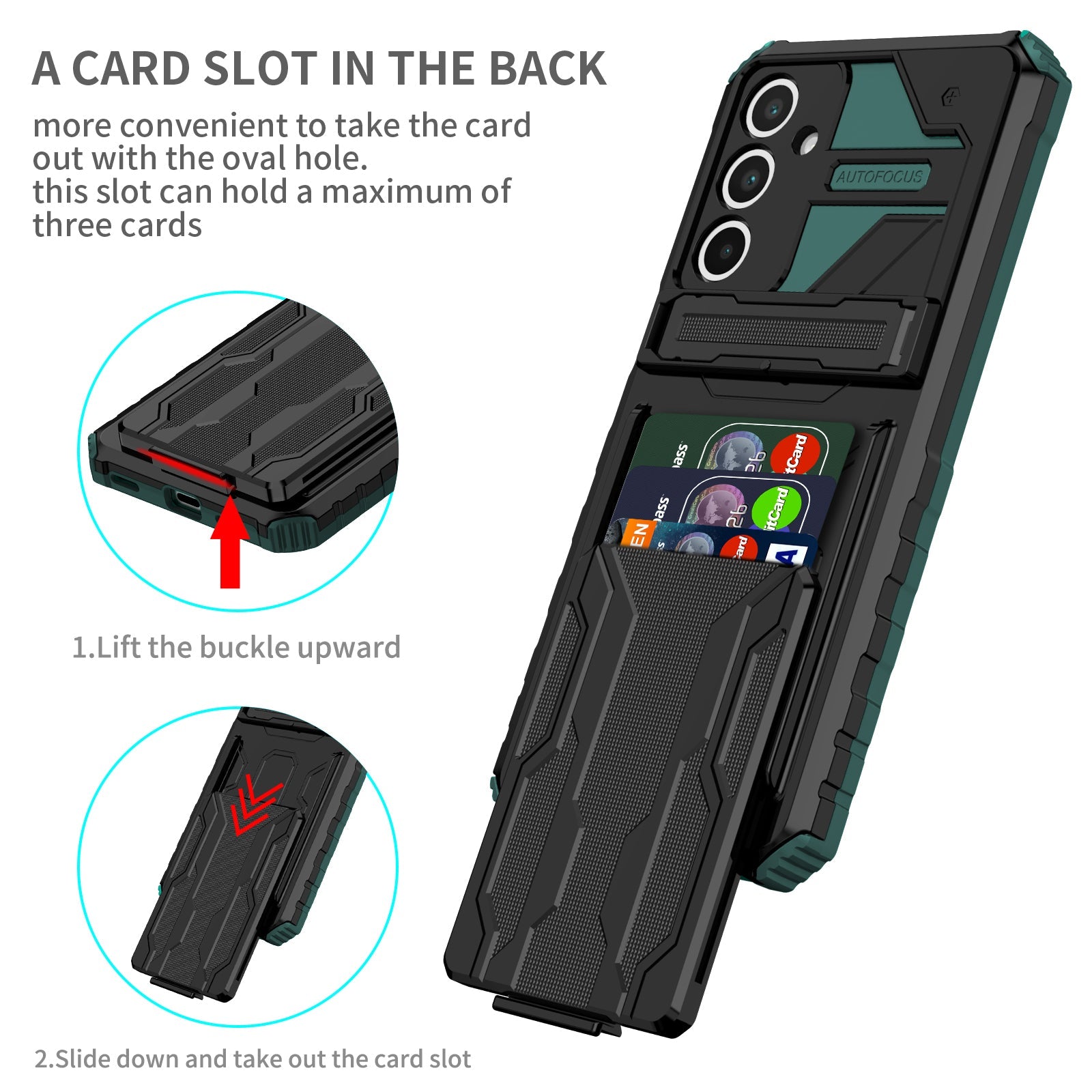 Galaxy A16 5G Kickstand Heavy Duty Case [Teal]