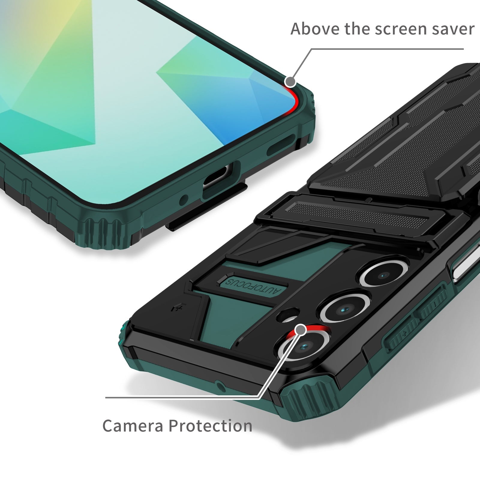 Galaxy A16 5G Kickstand Heavy Duty Case [Teal]