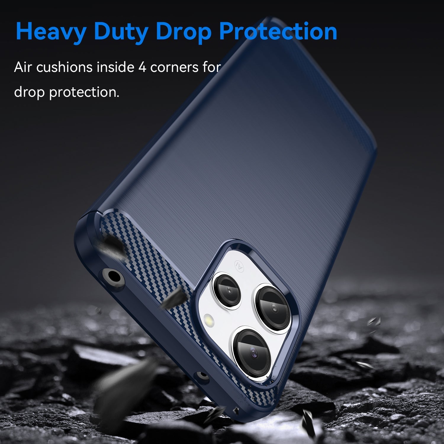 Xiaomi Redmi 12 5G Carbon Fibre Case [Navy]