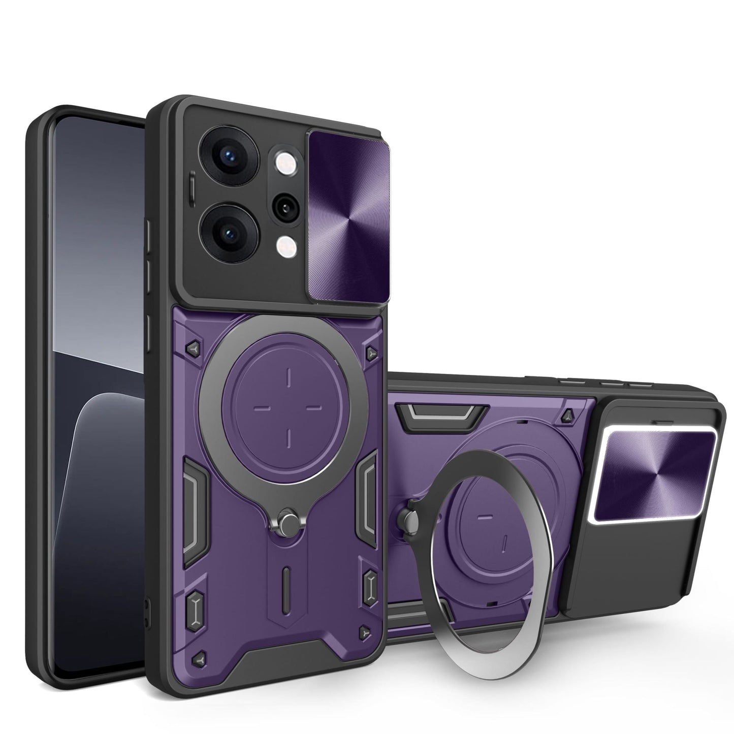 Oppo Reno 14 Pro 5g Ring Kickstand Case [Purple]