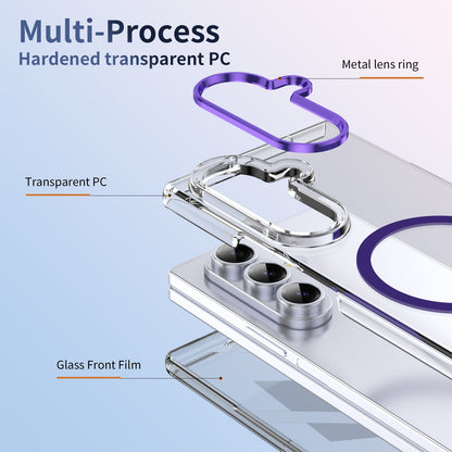 Galaxy Z Fold 7 Clear Magsafe Case [Purple]
