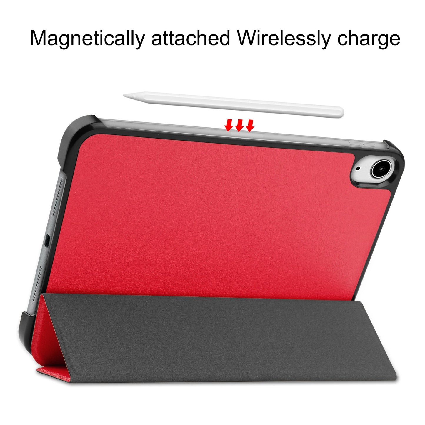 Ipad Mini 7 (A17 Pro 2024) Tri-fold Pu Case [Red]