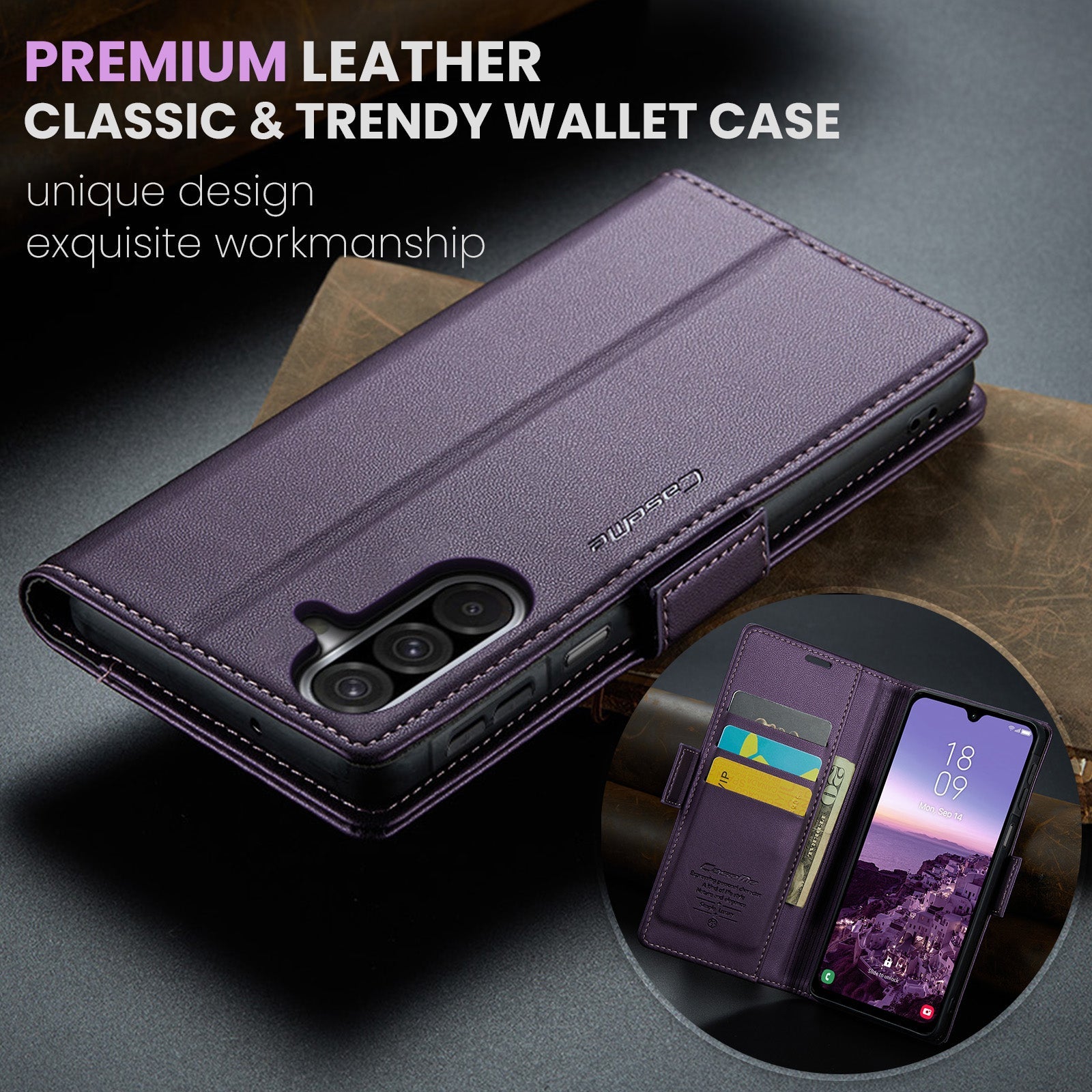 Galaxy A26 5G Pu Wallet Case [Purple]