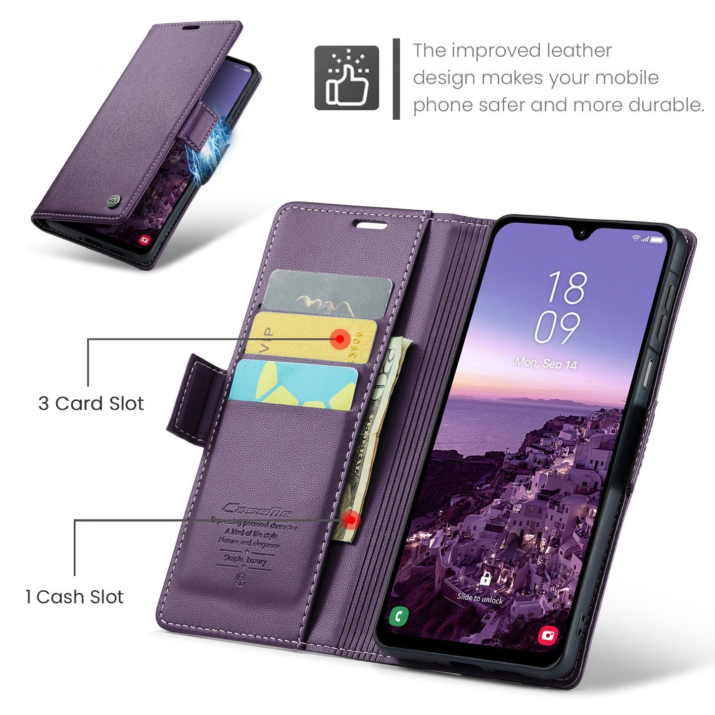 Galaxy A26 5G Pu Wallet Case [Purple]