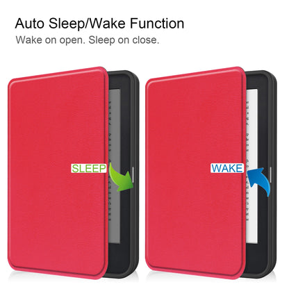 Kobo Clara 2e Folio Pu Leather Case [Red]