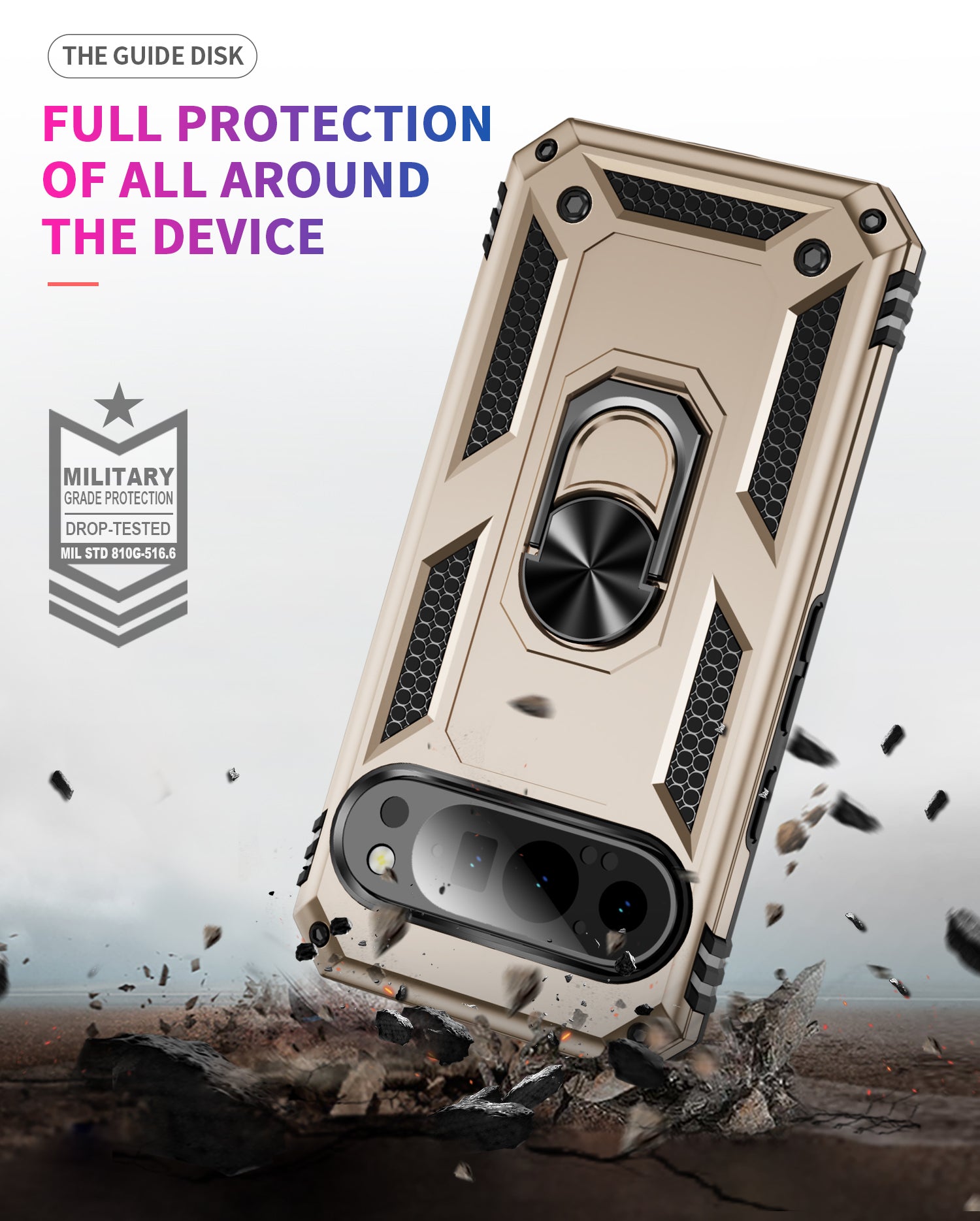 Google Pixel 9 Pro Military Armour Case [Gold]