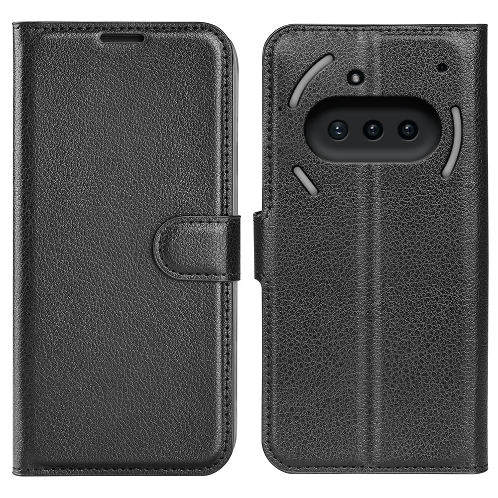 Nothing Phone (3a) Pu Wallet Case [Black]