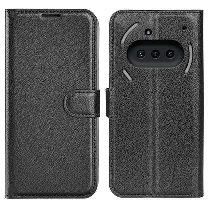 Nothing Phone (3a) Pu Wallet Case [Black]