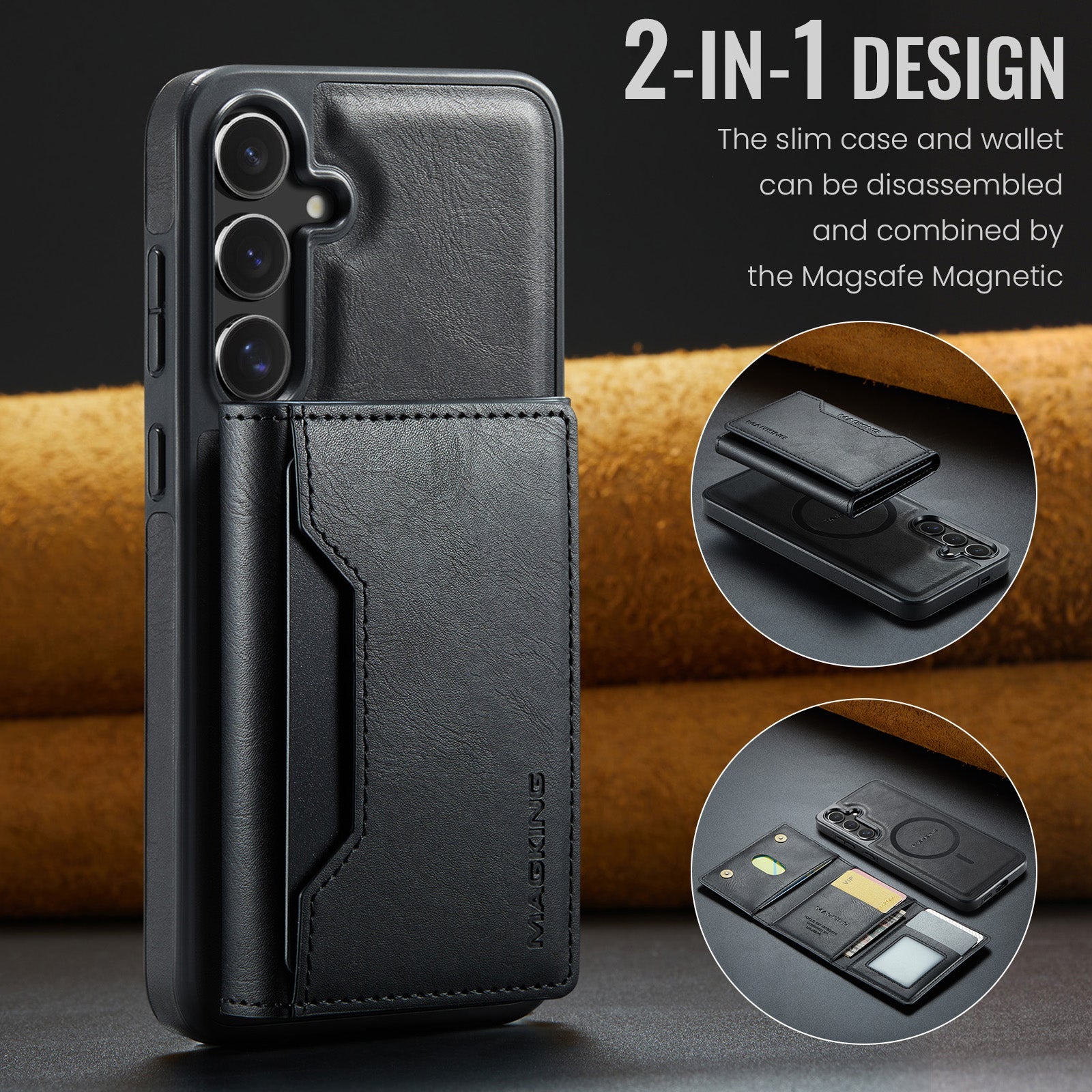 Galaxy S25 Magsafe Wallet [Black]