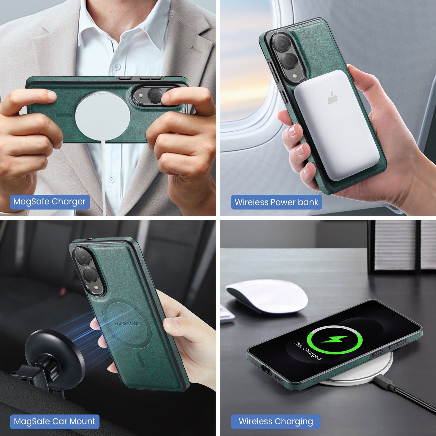 Galaxy S25 Edge Magsafe Wallet [Green]