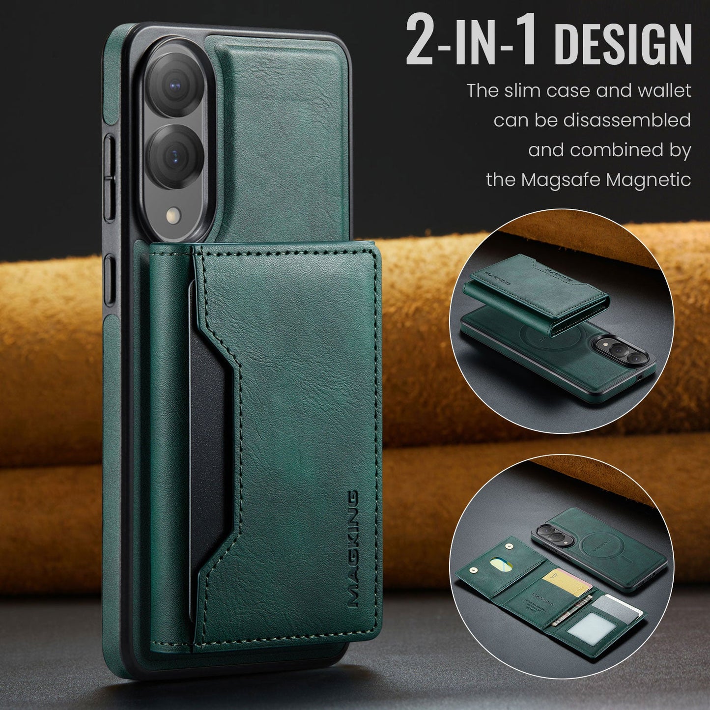 Galaxy S25 Edge Magsafe Wallet [Green]