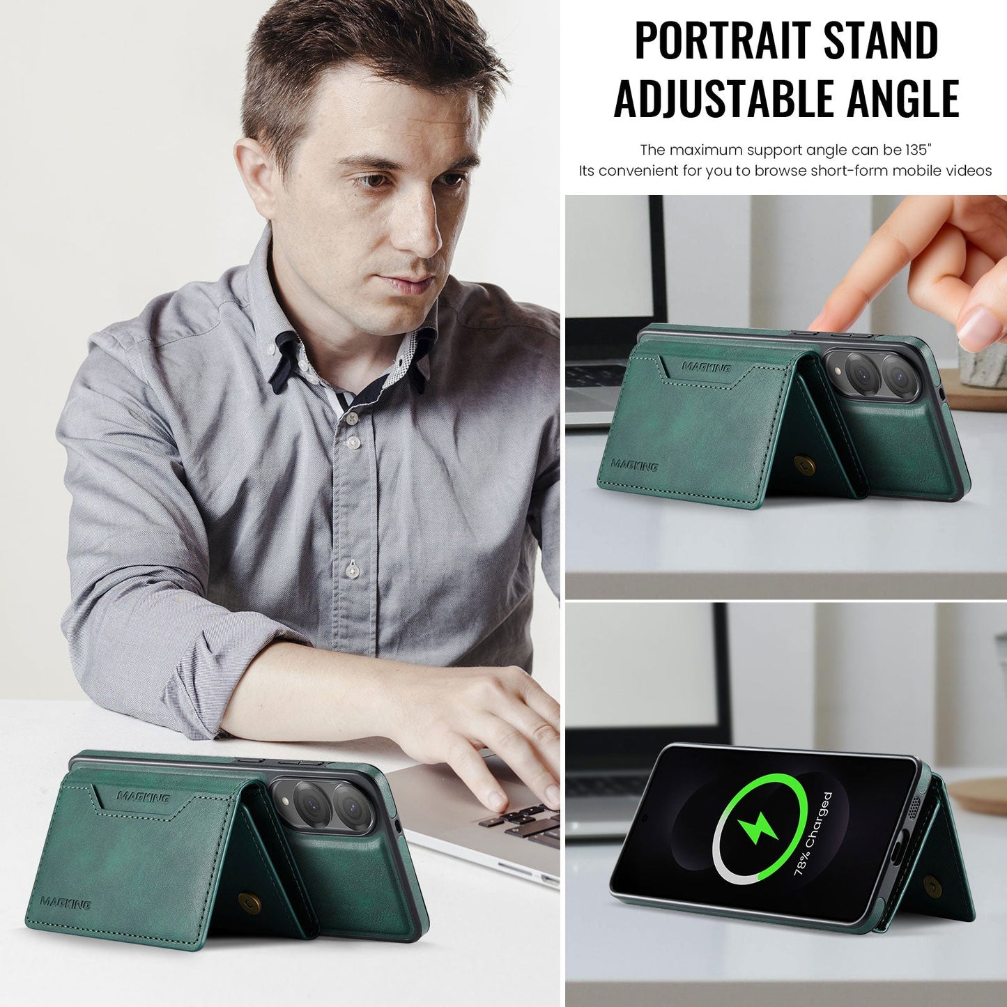Galaxy S25 Edge Magsafe Wallet [Green]