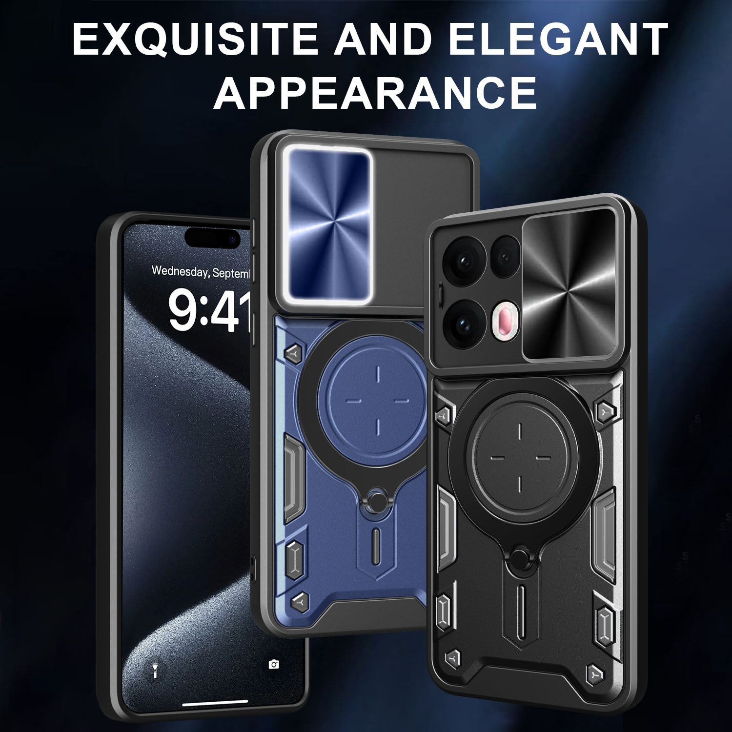 Oppo Reno 13 Pro 5G Heavy Duty Case [Rose Gold]