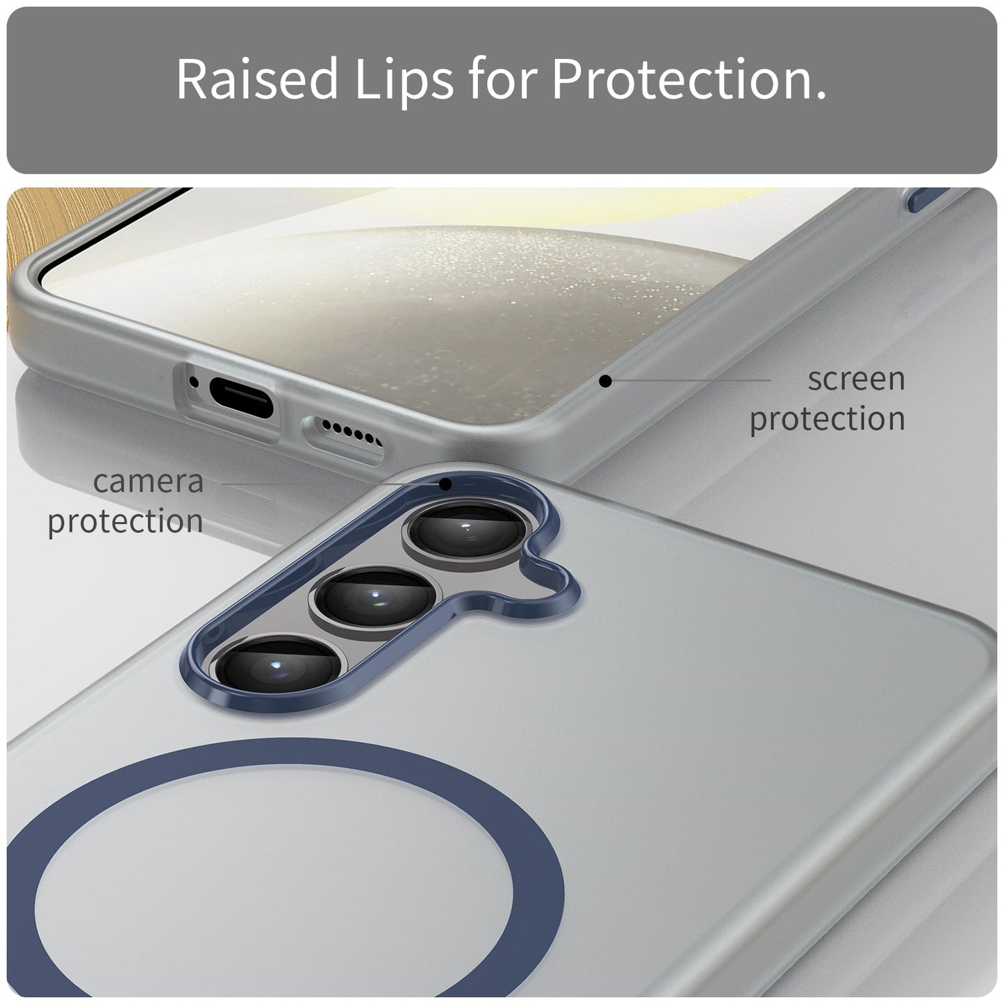 Galaxy S24 Plus / S25 Plus Magsafe Soft Matte Case [Navy]