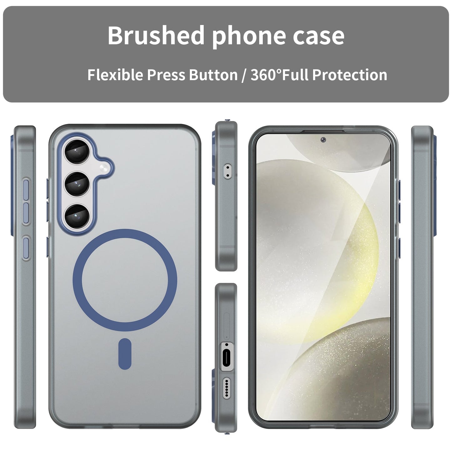 Galaxy S24 Plus / S25 Plus Magsafe Soft Matte Case [Navy]