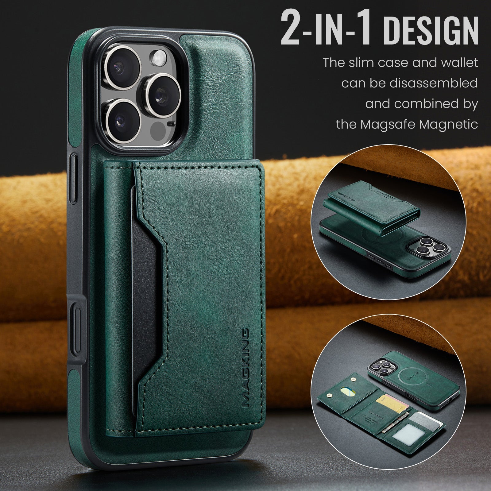 Iphone 16 Pro Magsafe Wallet [Green]