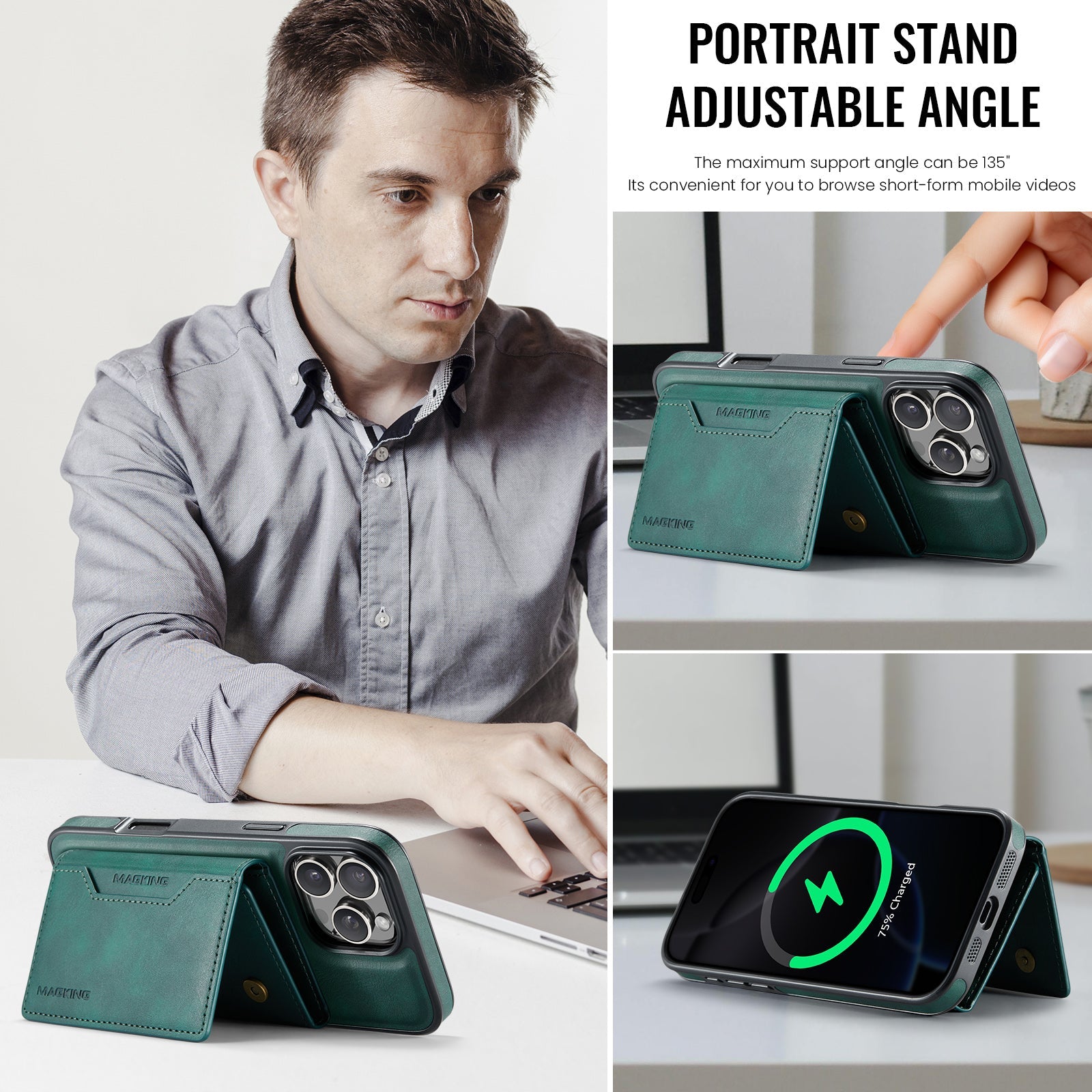 Iphone 16 Pro Magsafe Wallet [Green]