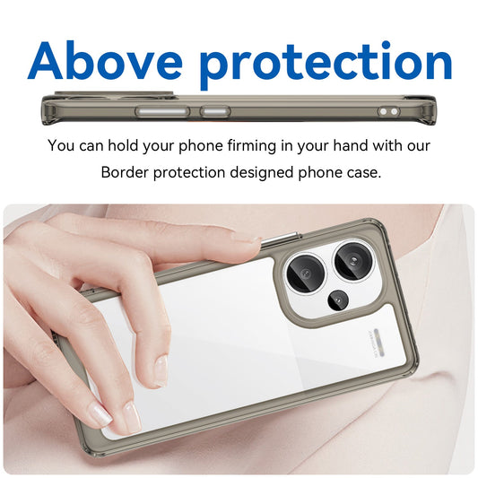 Xiaomi Redmi Note 13 Pro+ 5G Soft Gel Bumper Case [Clear Grey]