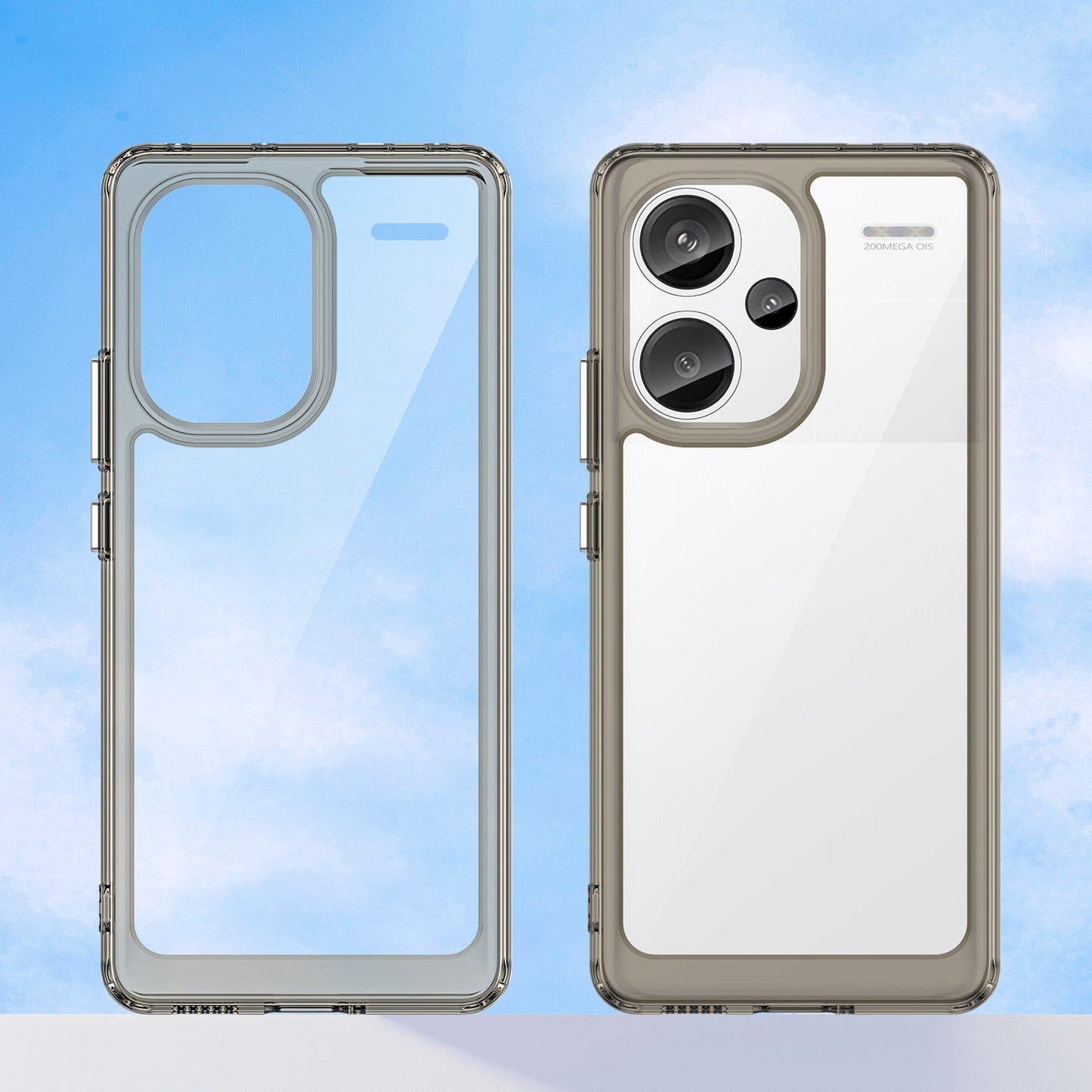 Xiaomi Redmi Note 13 Pro+ 5G Soft Gel Bumper Case [Clear Grey]