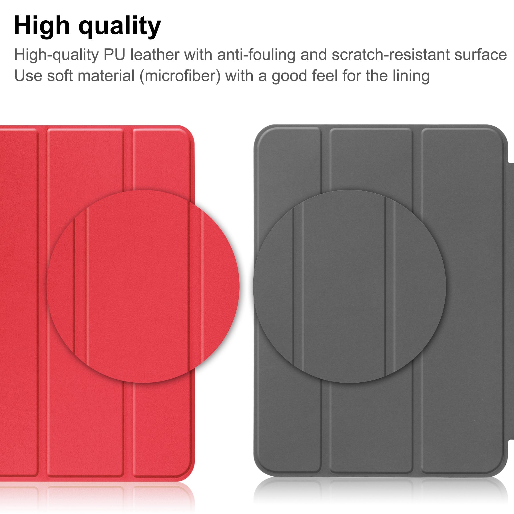 Ipad 11 (A16, 2025) Tri-fold Pu Case [Red]