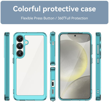 Galaxy S25 Soft Gel Bumper Case [Clear Blue]