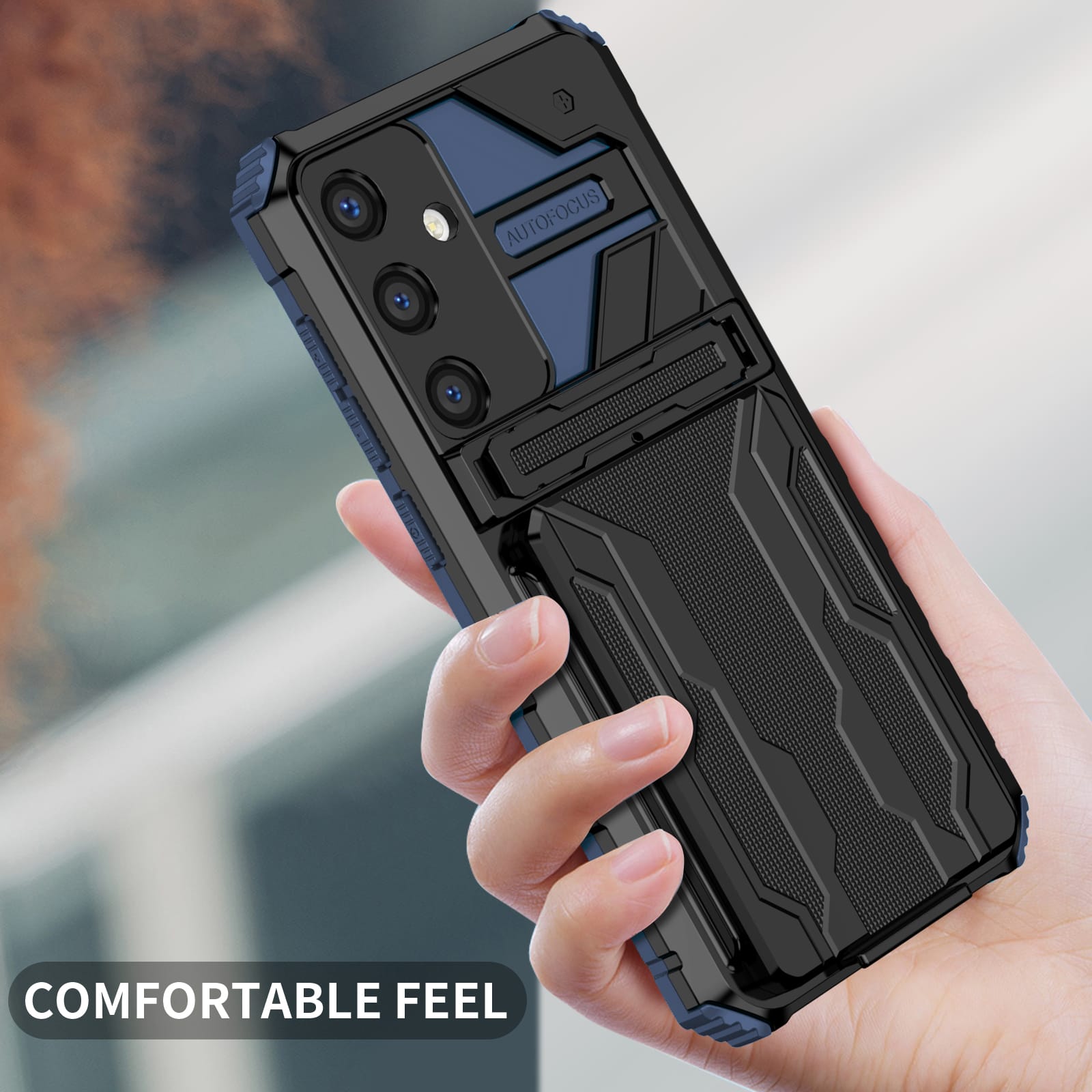 Galaxy S25 Plus Kickstand Heavy Duty Case [Navy]