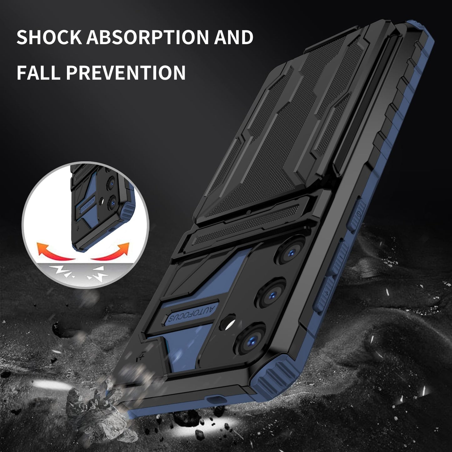 Galaxy S25 Plus Kickstand Heavy Duty Case [Navy]