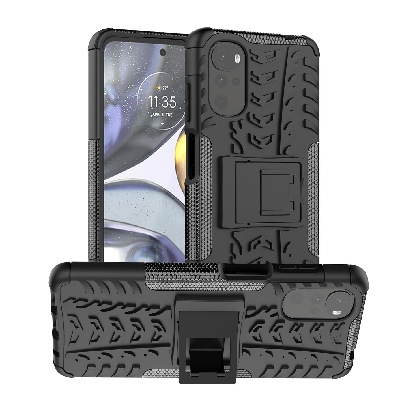 Motorola G22 Heavy Duty Case [Black]