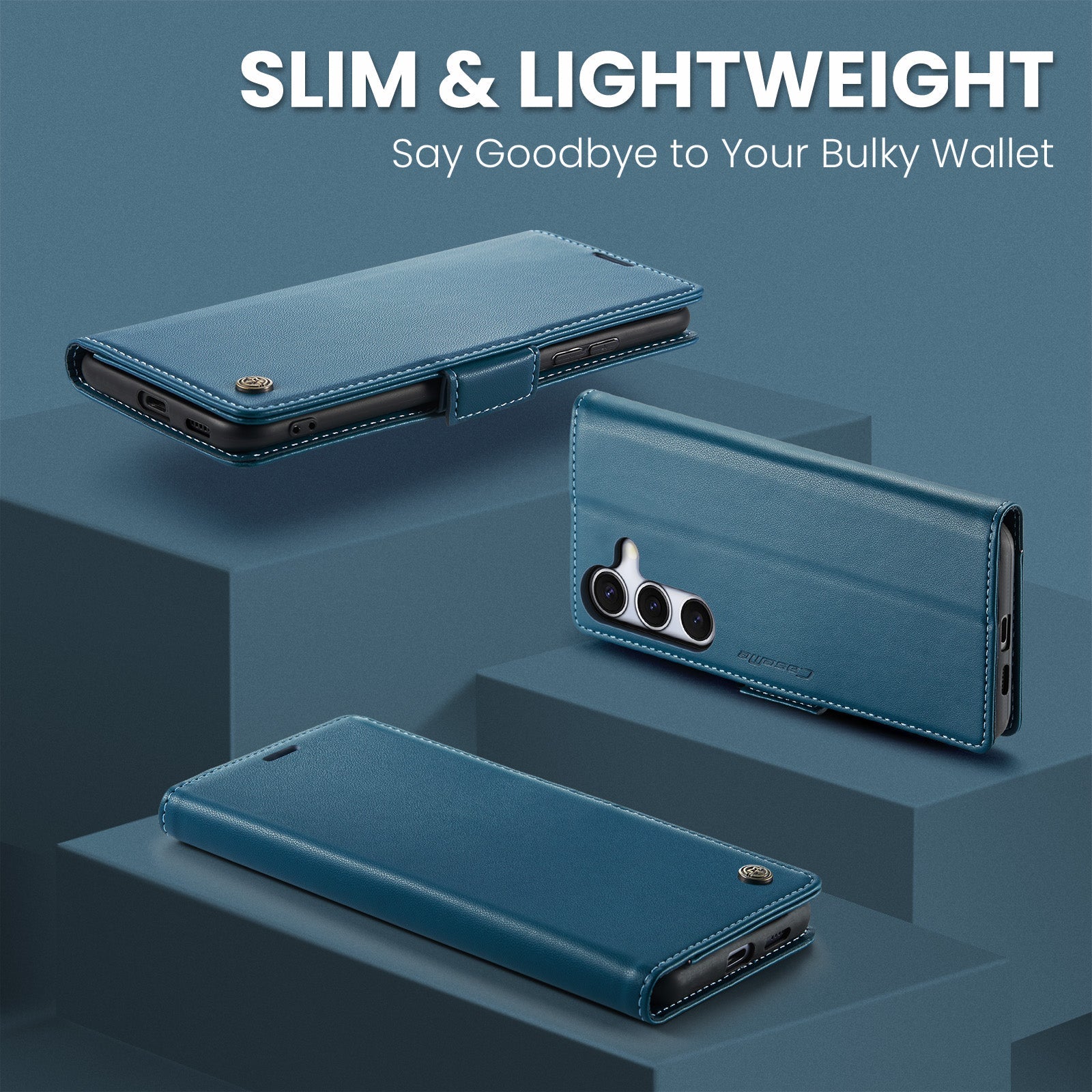 Galaxy S25 Plus Pu Wallet Case [Navy]