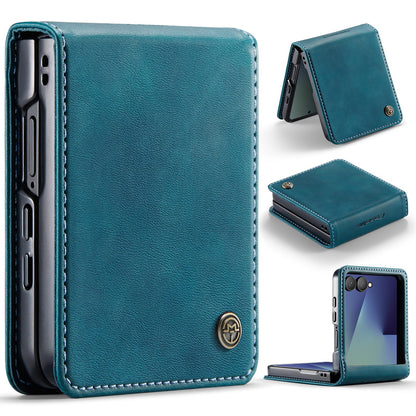 Galaxy Z Flip 7 Pu Leather Case [Teal]