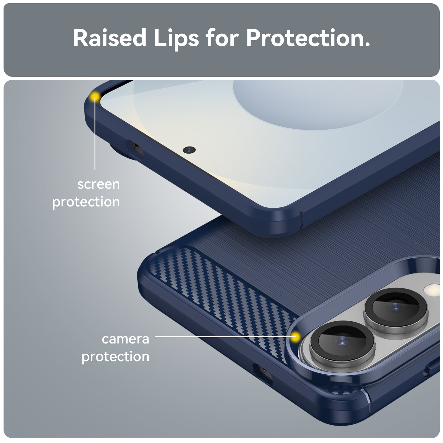 Samsung Galaxy S25 Edge Carbon Fibre Case [Navy]