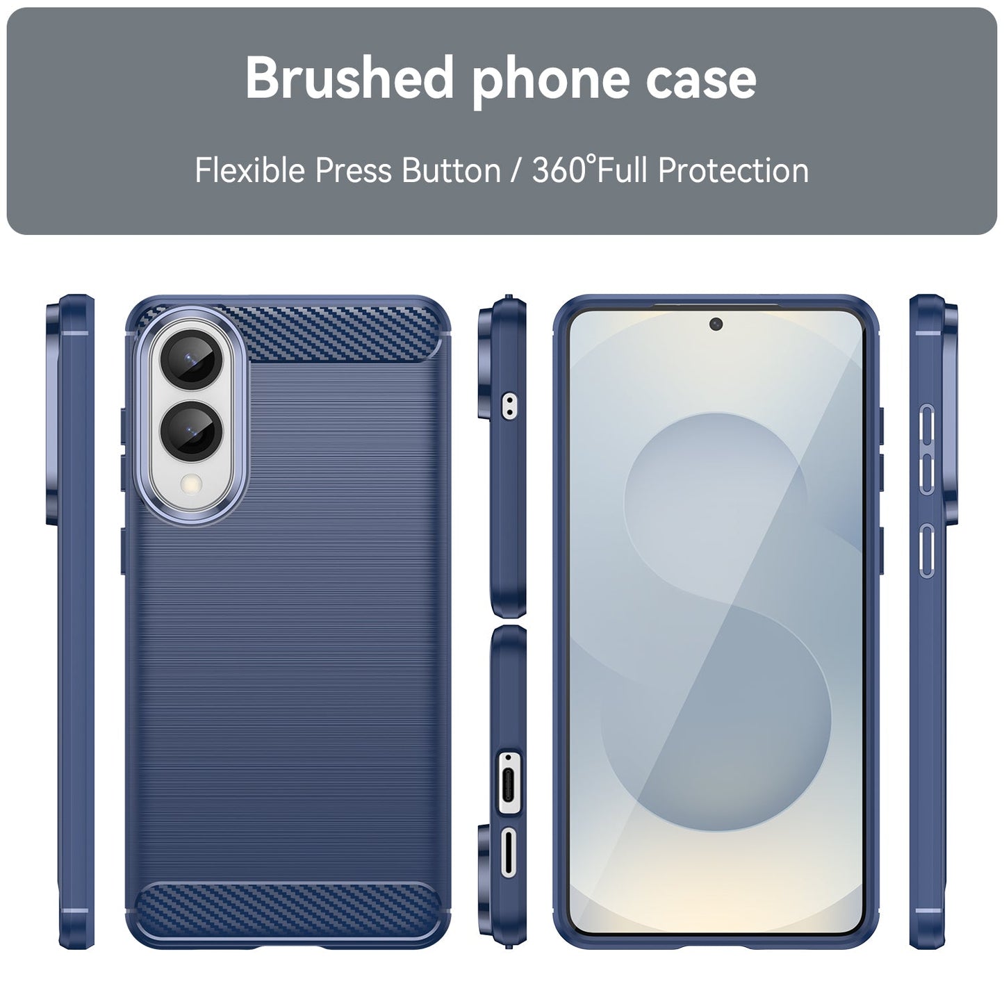 Samsung Galaxy S25 Edge Carbon Fibre Case [Navy]