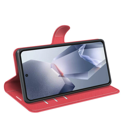 Oneplus 13R 5G Pu Wallet Case [Red]