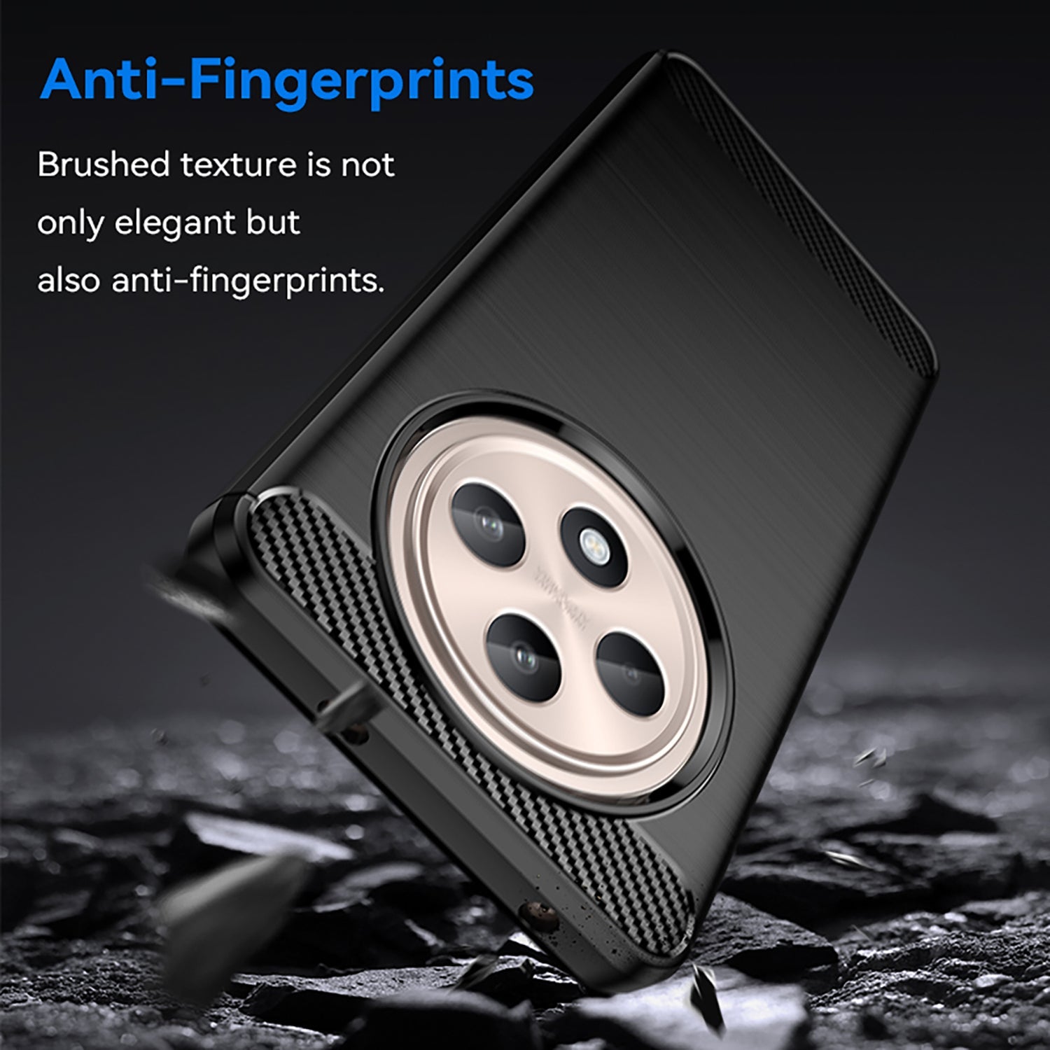 Oppo Reno 12F 5G Carbon Fibre Case [Black]
