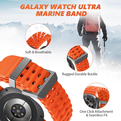Samsung Galaxy Watch Ultra 47mm Silicone Strap [Orange]