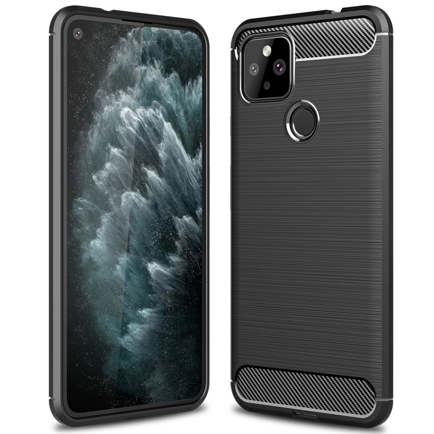 Google Pixel 4a 5g Carbon Fibre Case [Black]
