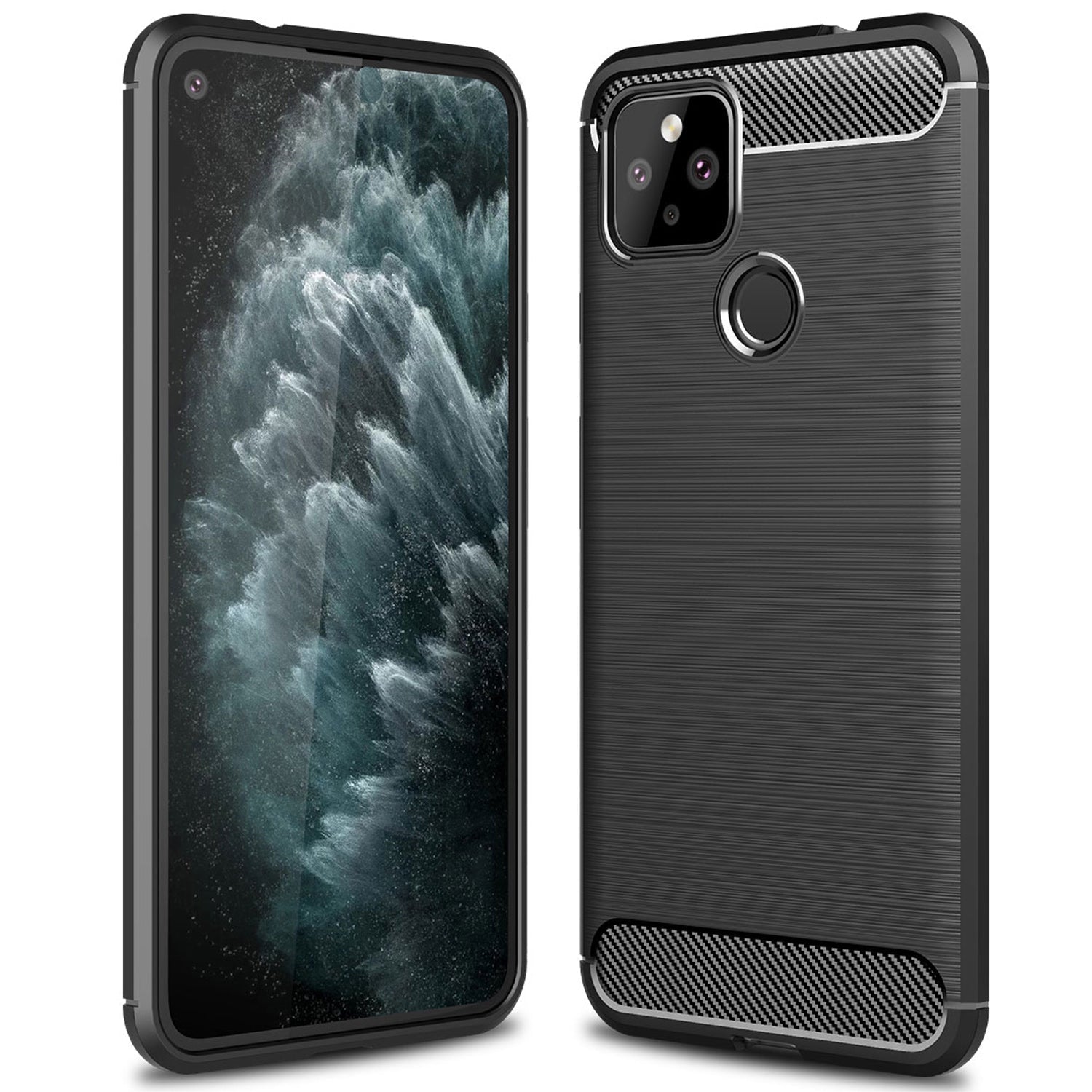 Google Pixel 4a 5g Carbon Fibre Case [Black]
