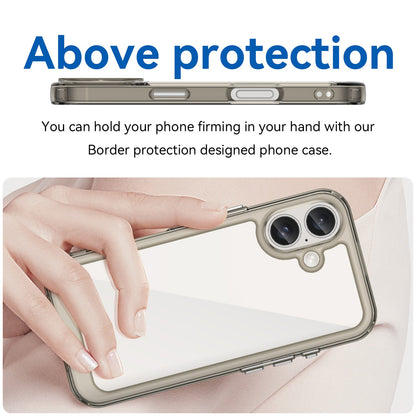 Iphone 16 Soft Gel Case [Clear Grey]