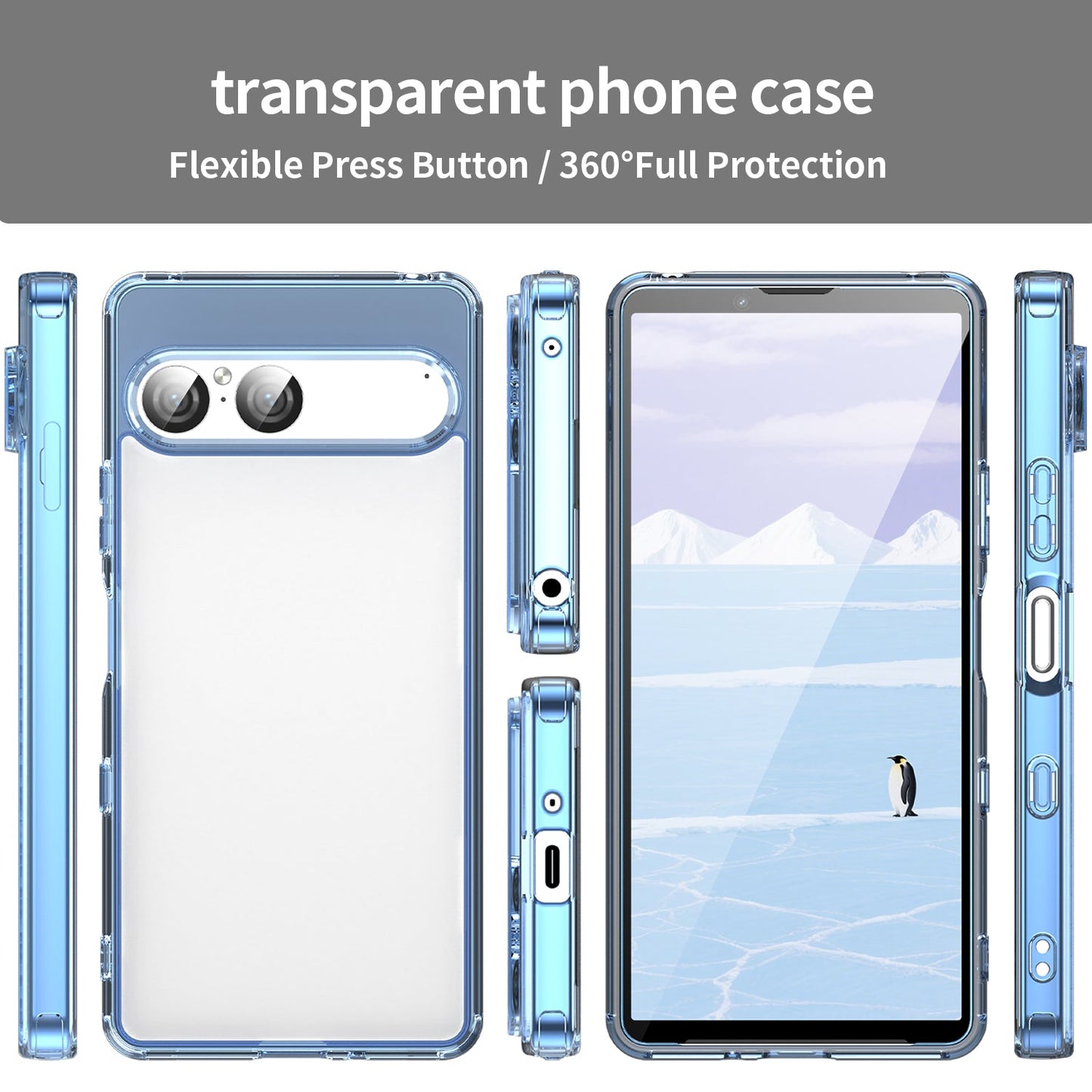 Sony Xperia 10 Vii Soft Gel Case [Clear Blue]