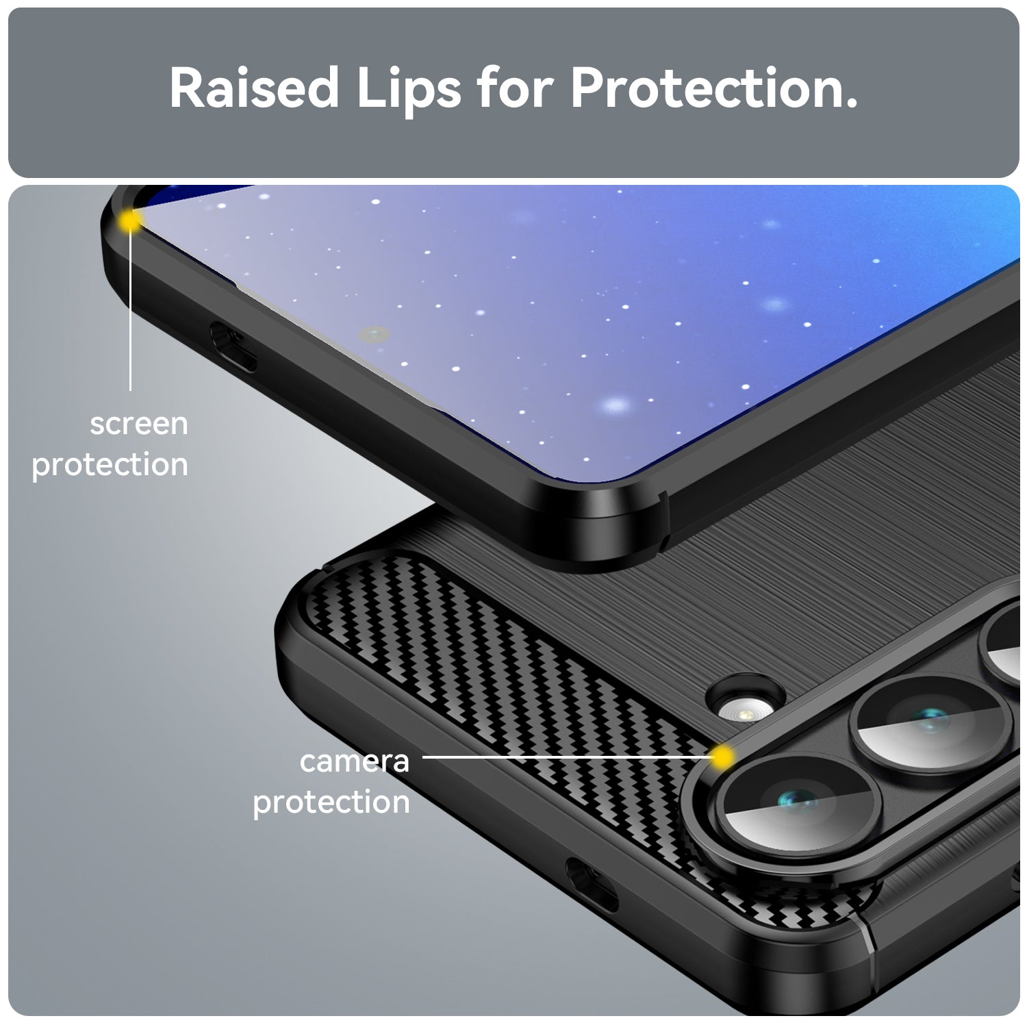 Galaxy S26 Carbon Fibre Case [Black]