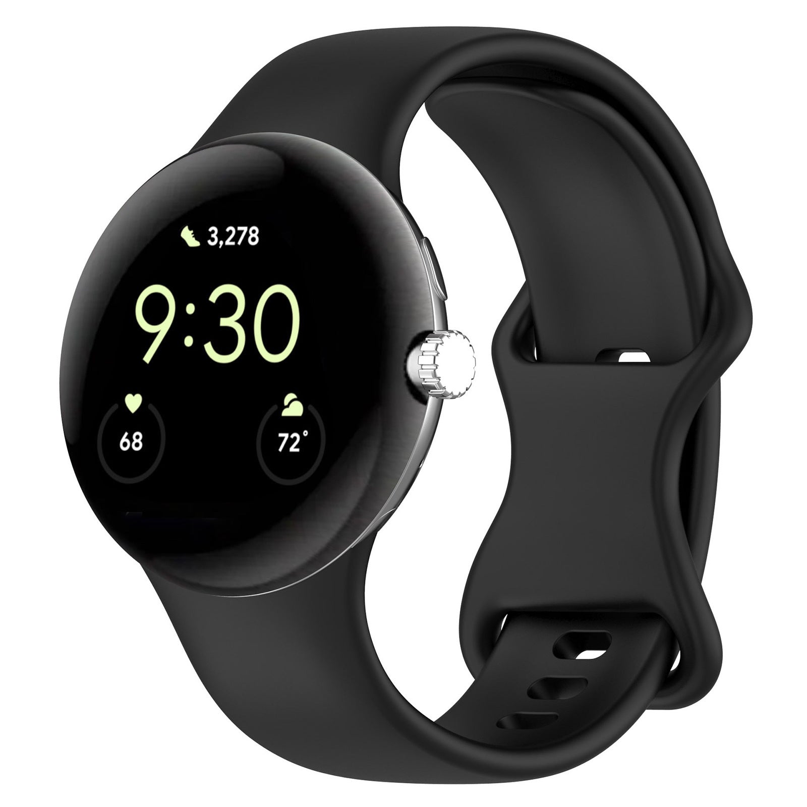 Google Pixel Watch 3 45Mm Silicone Strap [Black]