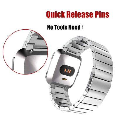 Fitbit Versa Stainless Steel Strap [Silver]