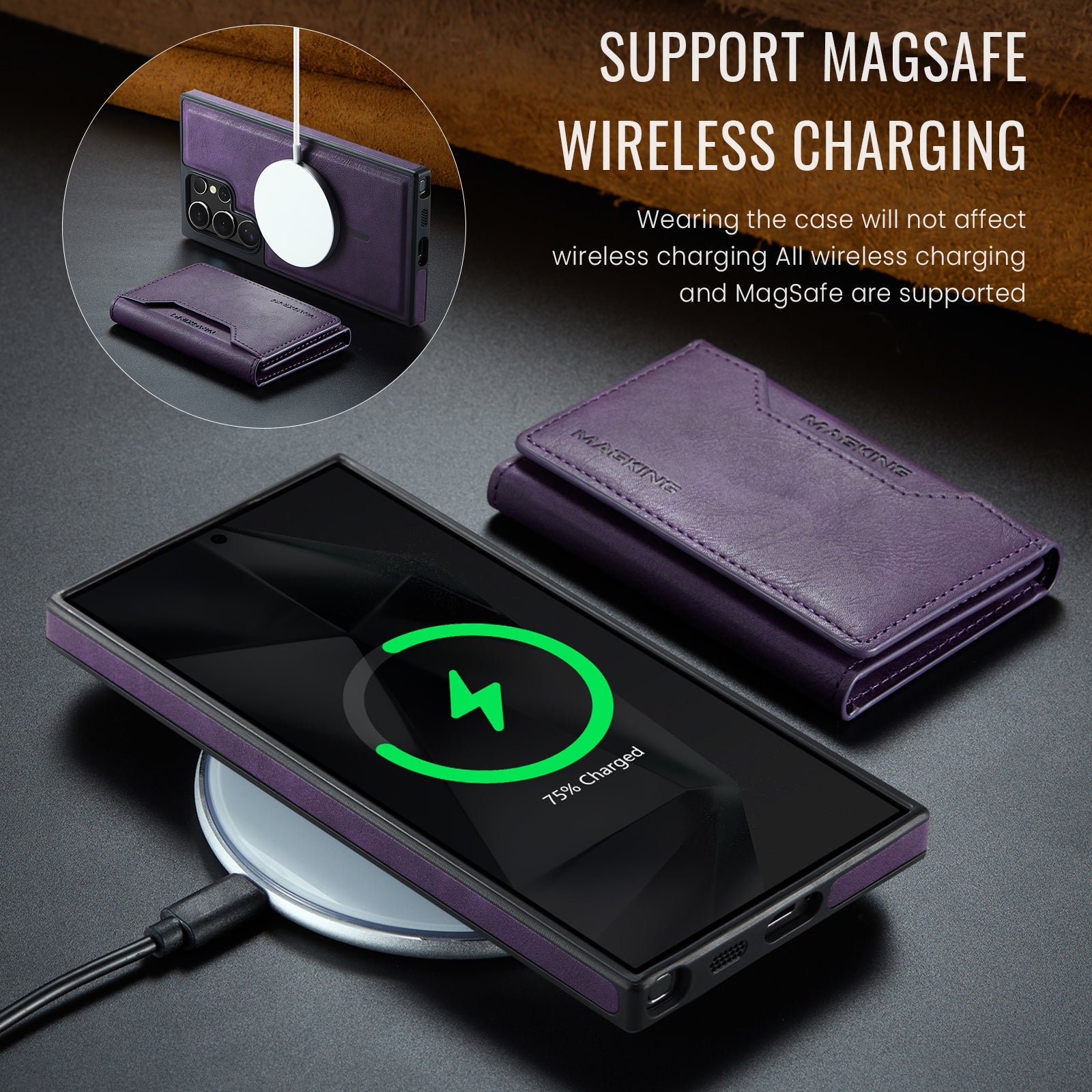 Galaxy S26 Ultra Magsafe Wallet [Purple]