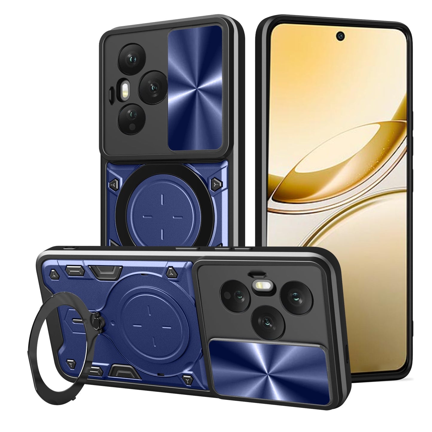 Honor 400 Pro Ring Kickstand Case [Navy]
