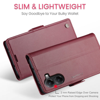 Xiaomi Poco X7 Pro Pu Wallet Case [Maroon]