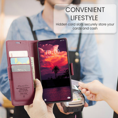 Xiaomi Poco X7 Pro Pu Wallet Case [Maroon]